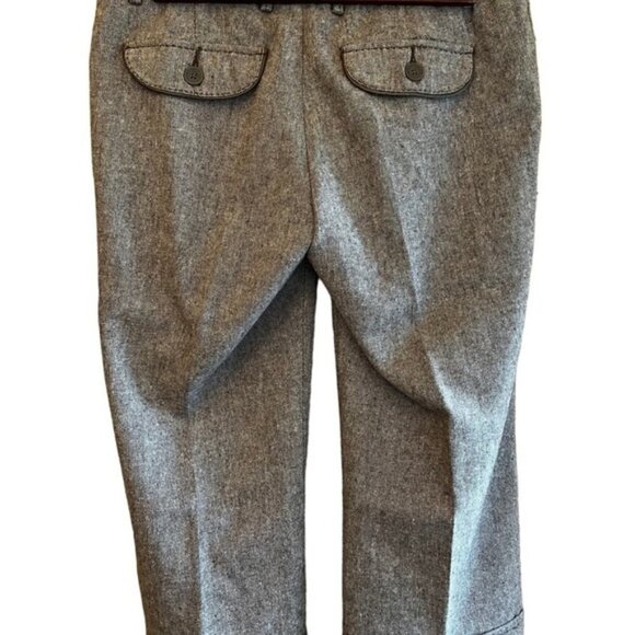 ARITZIA TALULA Vintage Inspired Tweed Wool Blend Cropped Pants EUC - Picture 2 of 5
